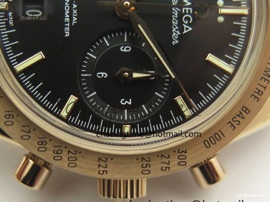 0113 Speedmaster ’57 Co-Axial RG OMF 1:1 Best Edition Black Dial On Leather Strap A9300 (Free Leather Strap) Resilient 8064